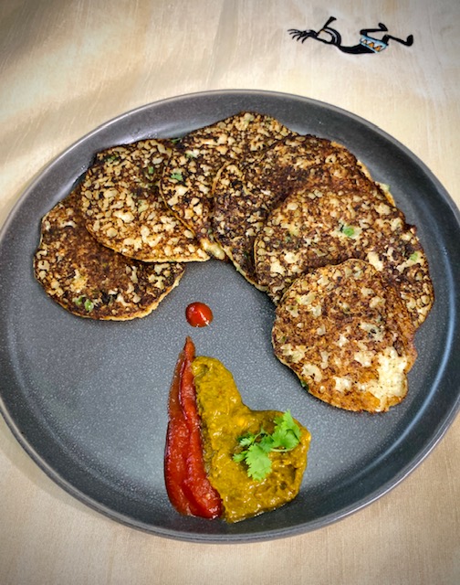 Savory Cauliflower oats mini pancakes