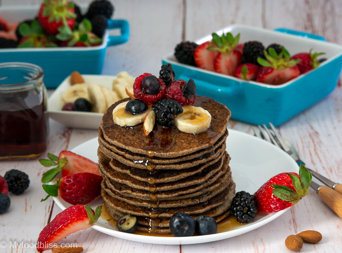 The Best Earthy Buckwheat Pancakes- vegan, gluten free