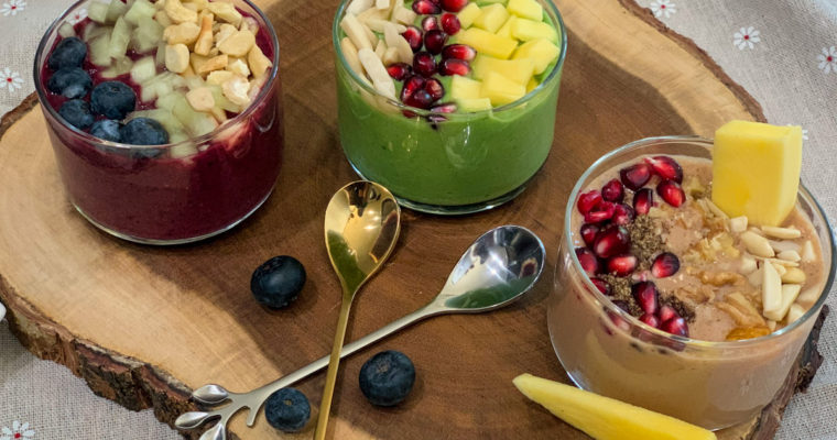 Fruitalicious mini smoothie bowl bar- no added sugar, vegan, kid favorite.
