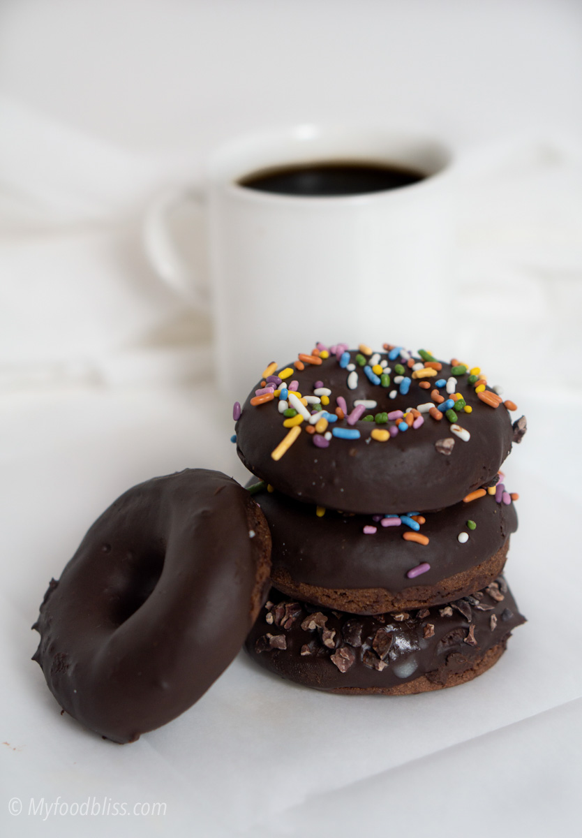 Fresh-baked Jowar donuts- vegan, gluten free.