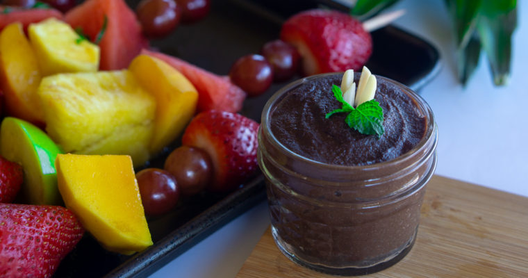 The Healthiest Chocolate Dip- Wholefood Plant based.