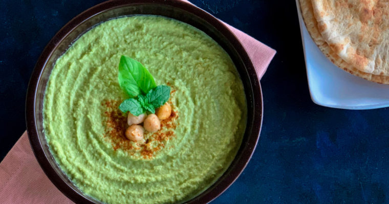 No oil Homemade Herby Hummus- Wholefood, Plant based