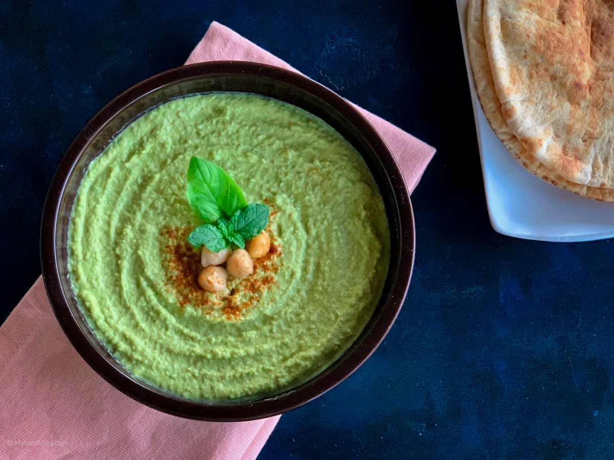 No oil Homemade Herby Hummus- Wholefood, Plant based