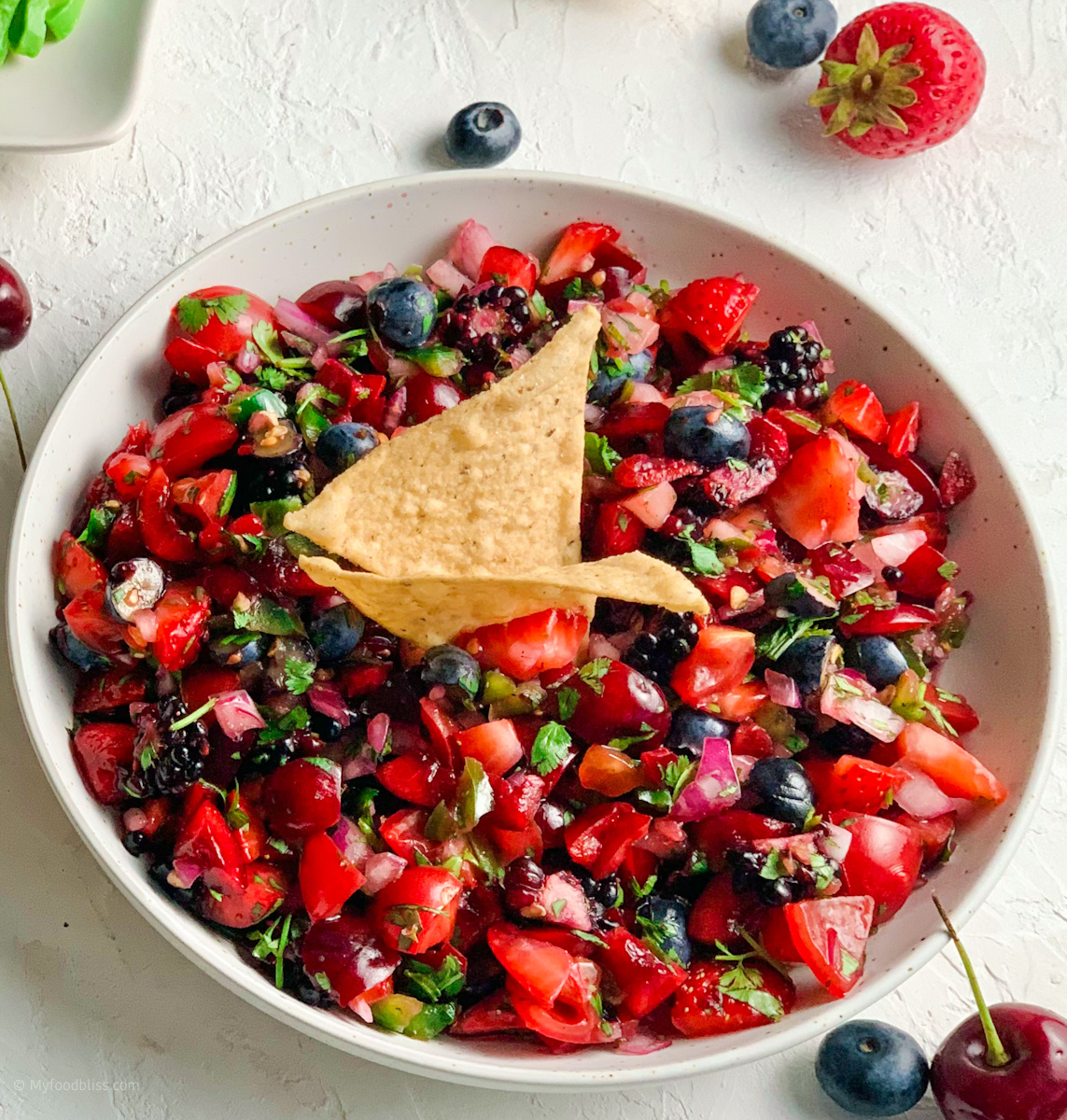 Very Berry & Cherry Pico de gallo