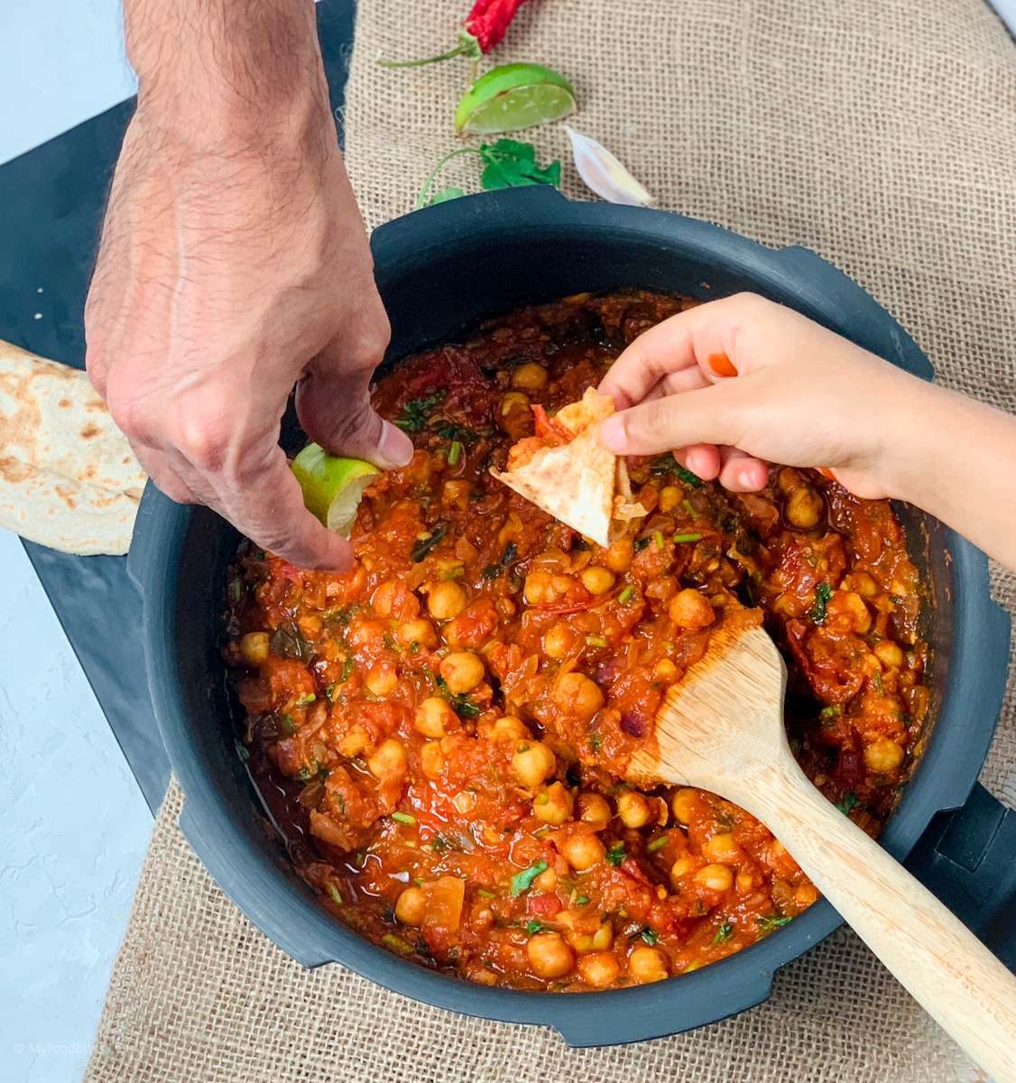 Comforting One pot Chana masala- vegan