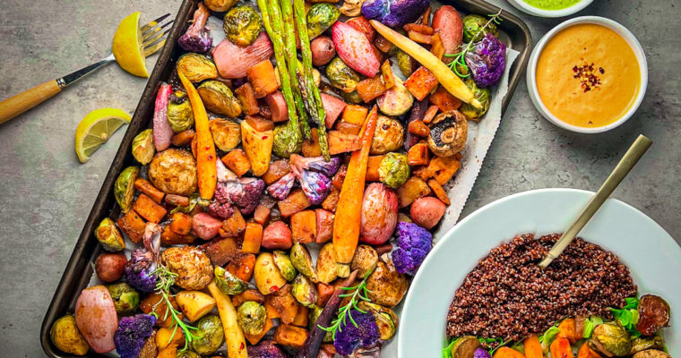 Spicy Balsamic Roasted Fall Medley – Wholefood, plant based.