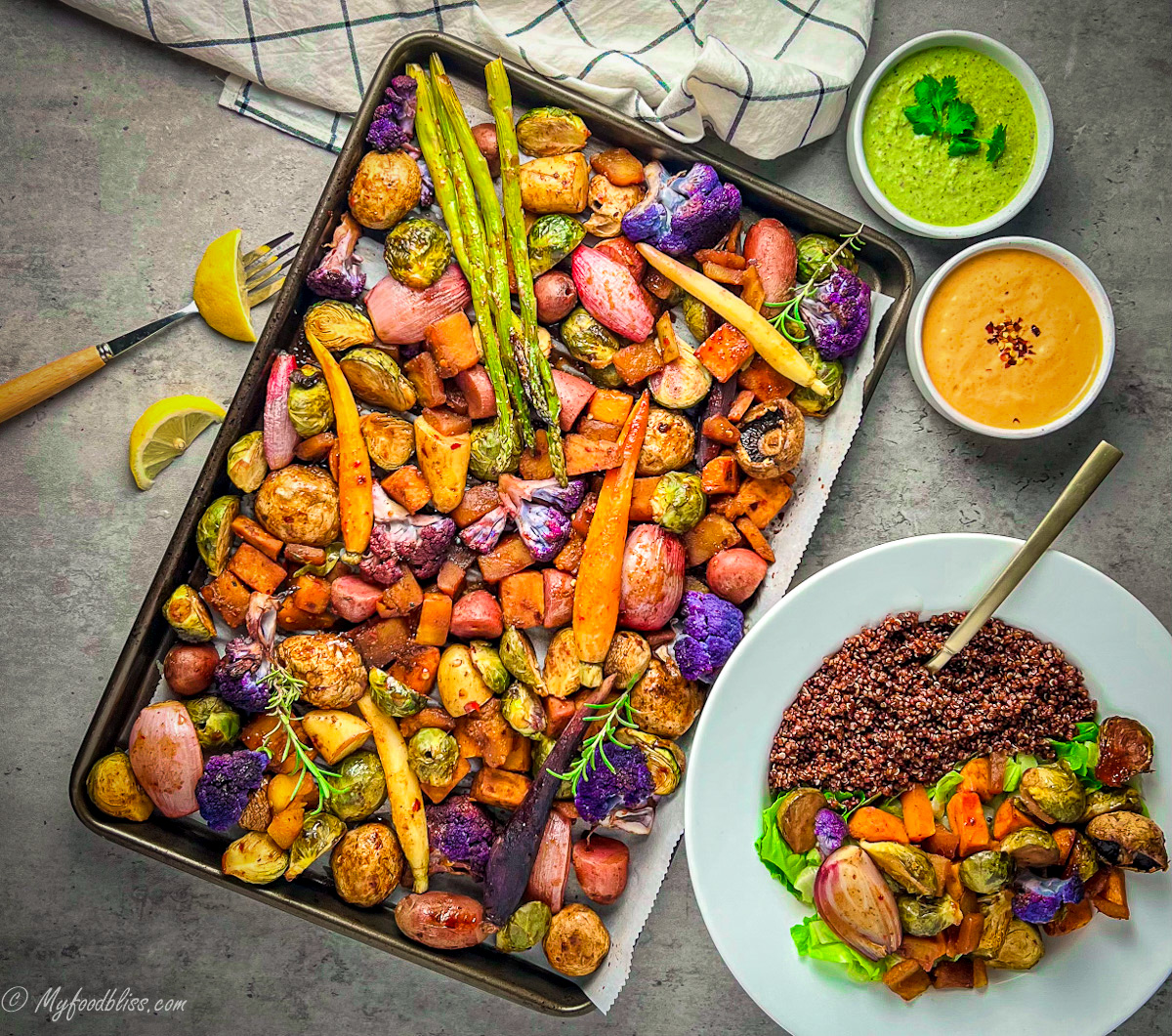 Spicy Balsamic Roasted Fall Medley – Wholefood, plant based.